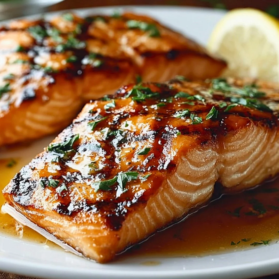 Savory Smoky Oven-Baked Salmon dish inspired by Texas Roadhouse recipe